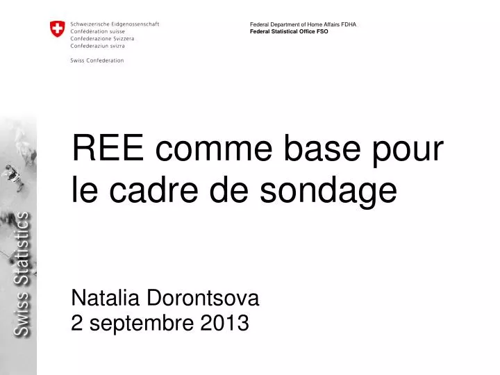 ree comme base pour le cadre de sondage