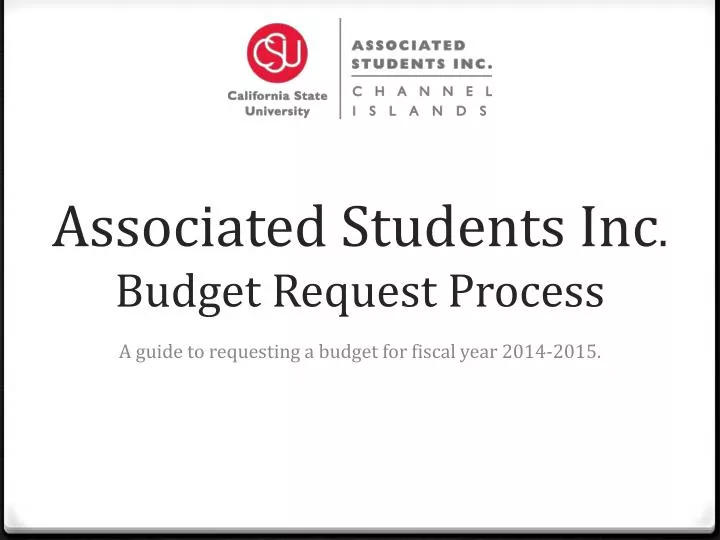 associated students inc budget request process