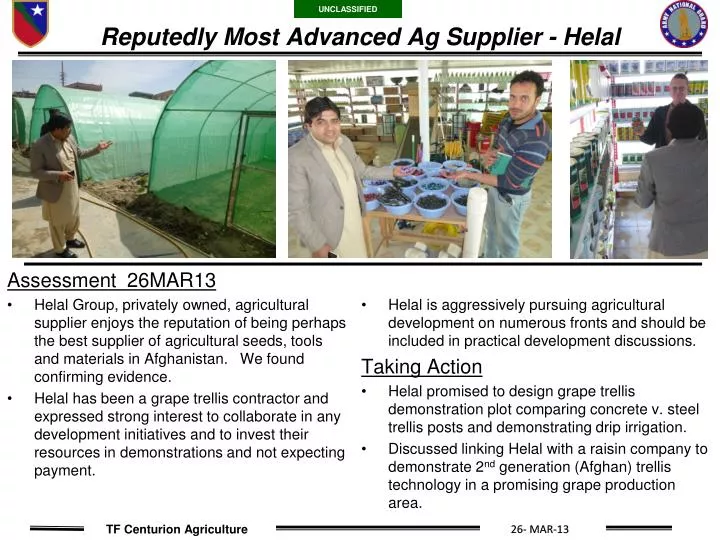 reputedly most advanced ag supplier helal