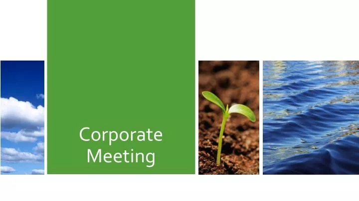 corporate meeting