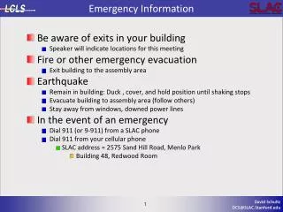 Emergency Information