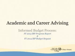 Academic and Career Advising