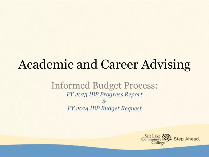 academic and career advising