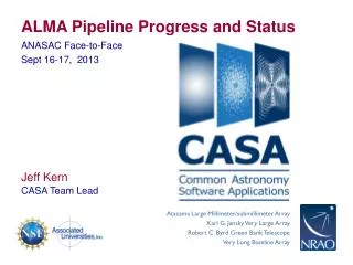 ALMA Pipeline Progress and Status