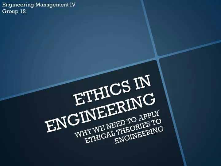 ethics in engineering