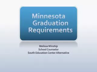 Minnesota Graduation Requirements
