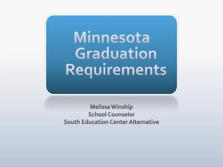 minnesota graduation requirements