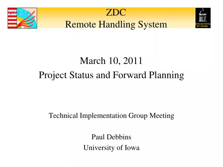 zdc remote handling system