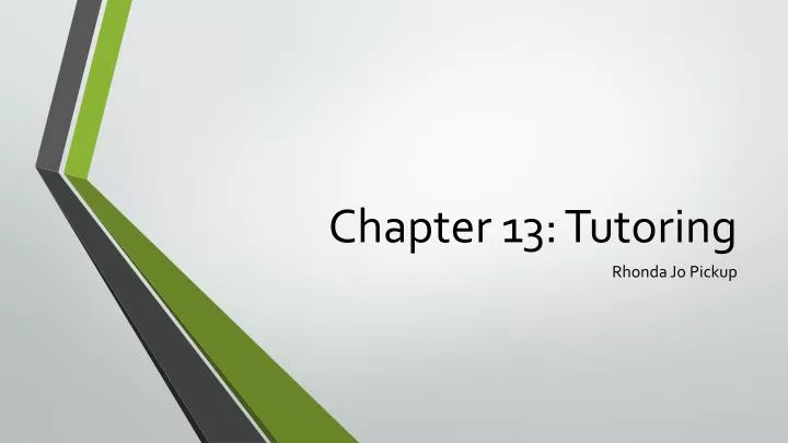 chapter 13 tutoring