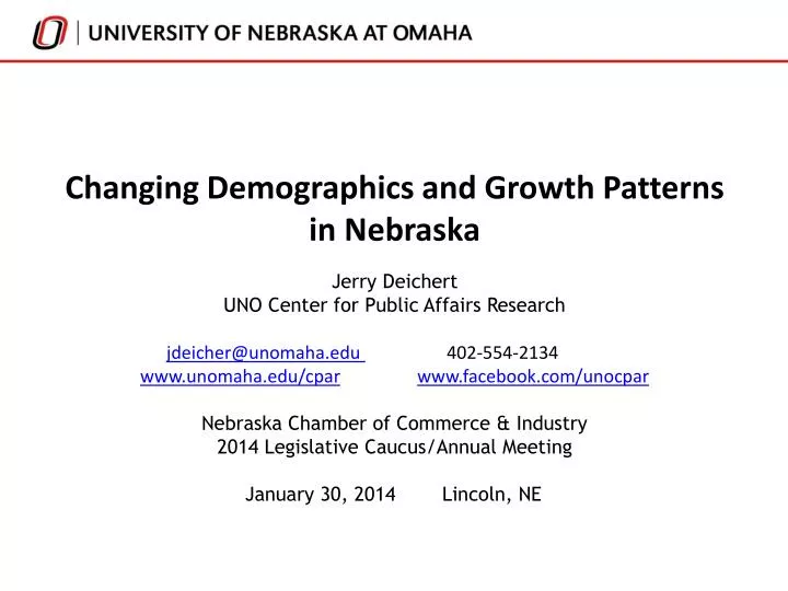 changing demographics and growth patterns in nebraska