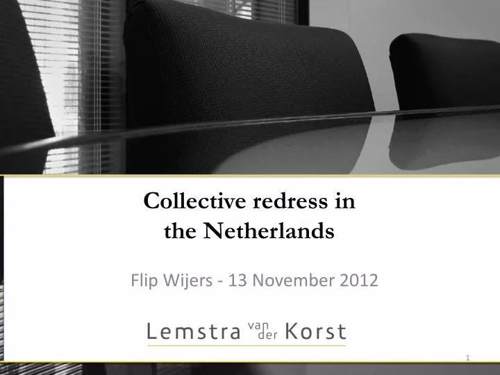 collective redress in the netherlands