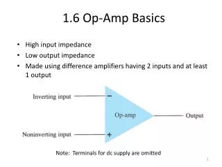 1.6 Op-Amp Basics