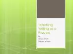 Teaching Writing as a Process - slide 1