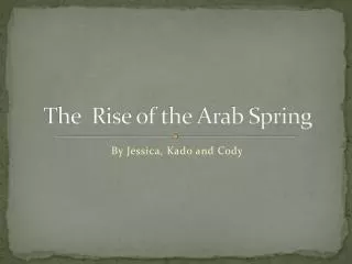 The Rise of the Arab Spring