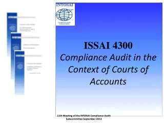 ISSAI 4300 Compliance Audit in the Context of Courts of Accounts