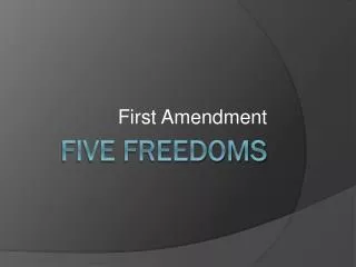 Five Freedoms