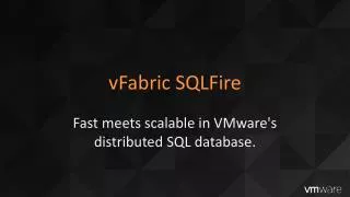 vFabric SQLFire