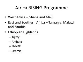 Africa RISING Programme