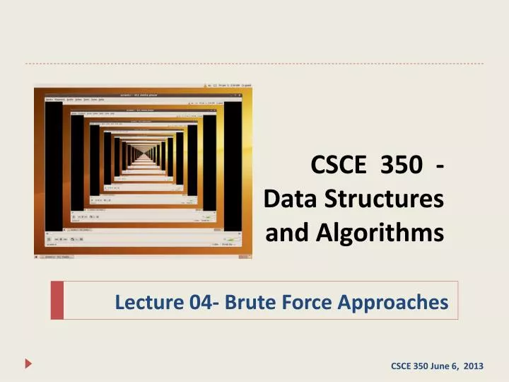 csce 350 data structures and algorithms