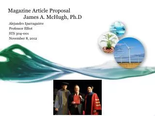 Magazine Article Proposal James A. McHugh, Ph.D