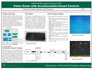 CMPE 450/490 Capstone Design Project Video Game with Accelerometer-based Controls