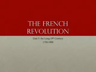 The French Revolution