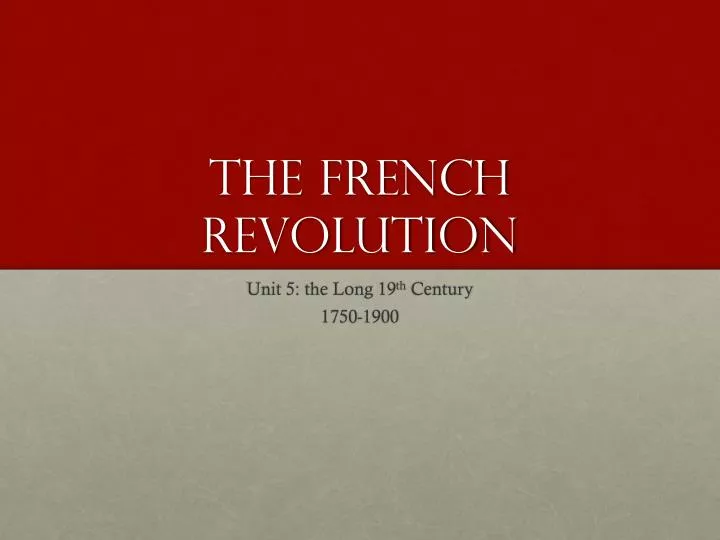 the french revolution