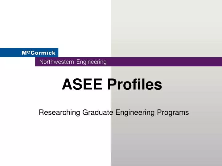 asee profiles