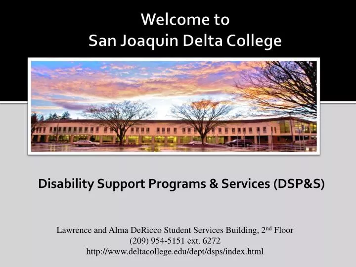 welcome to san joaquin delta college