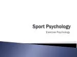 PPT - INTRODUCTION TO SPORT PSYCHOLOGY PowerPoint Presentation, free ...