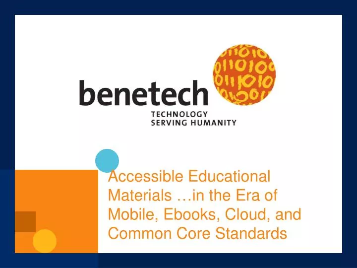 accessible educational materials in the era of mobile ebooks cloud and common core standards