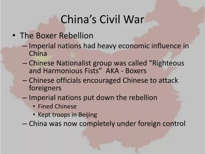 china s civil war