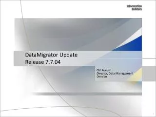 DataMigrator Update Release 7.7.04