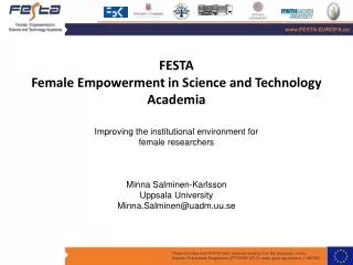 FESTA Female Empowerment in Science and Technology Academia