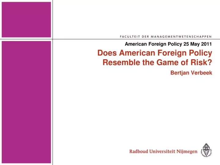 american foreign policy 25 may 2011