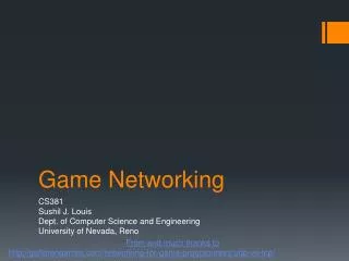Game Networking