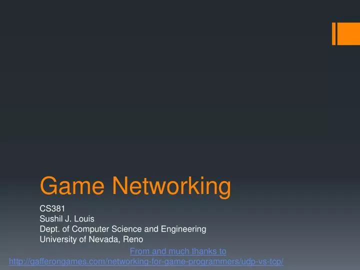 game networking