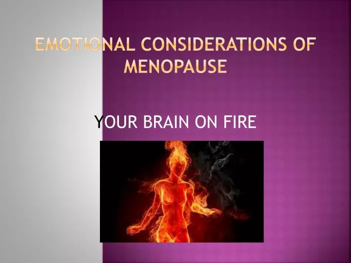 emotional considerations of menopause