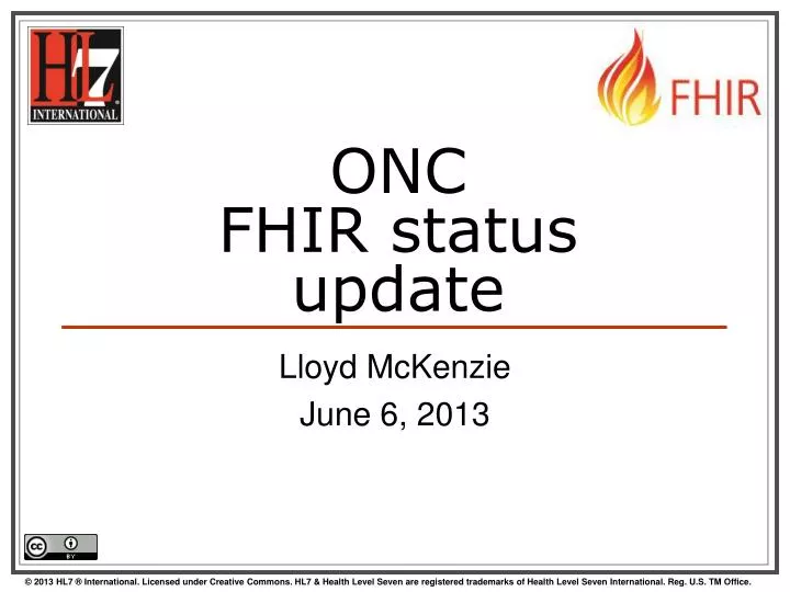 onc fhir status update
