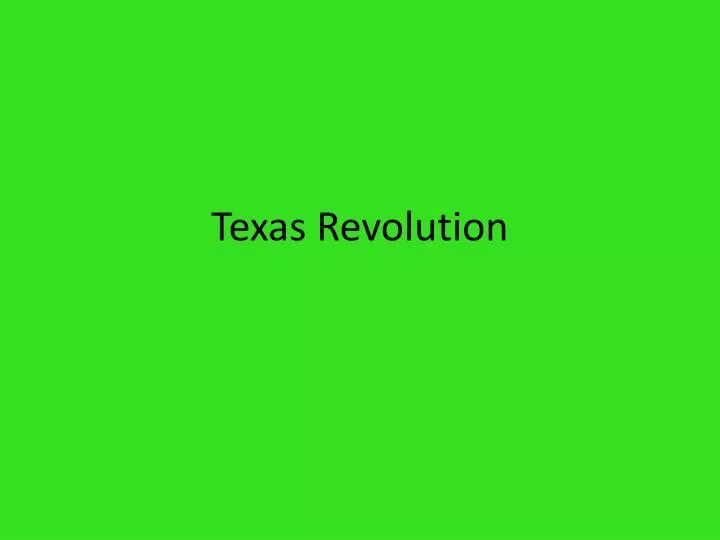texas revolution