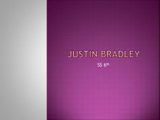 Justin Bradley