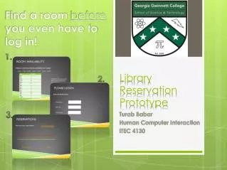 Library Reservation Prototype