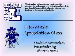 Musician Comparison Presentation by Student Name