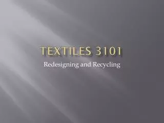 Textiles 3101