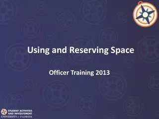 Using and Reserving Space