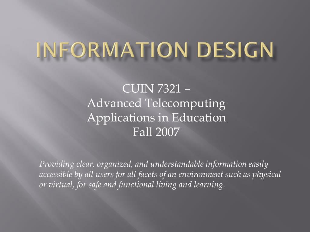 PPT - Enhancing Online Learning: Dynamic Information Design for ...