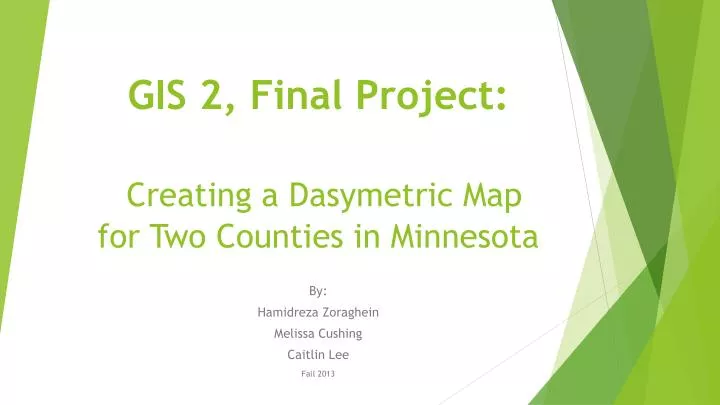 gis 2 final project creating a dasymetric map for two counties in minnesota