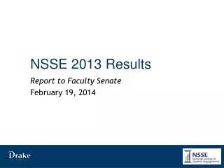 NSSE 2013 Results