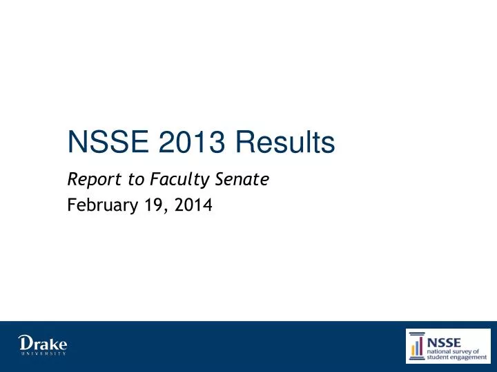 nsse 2013 results