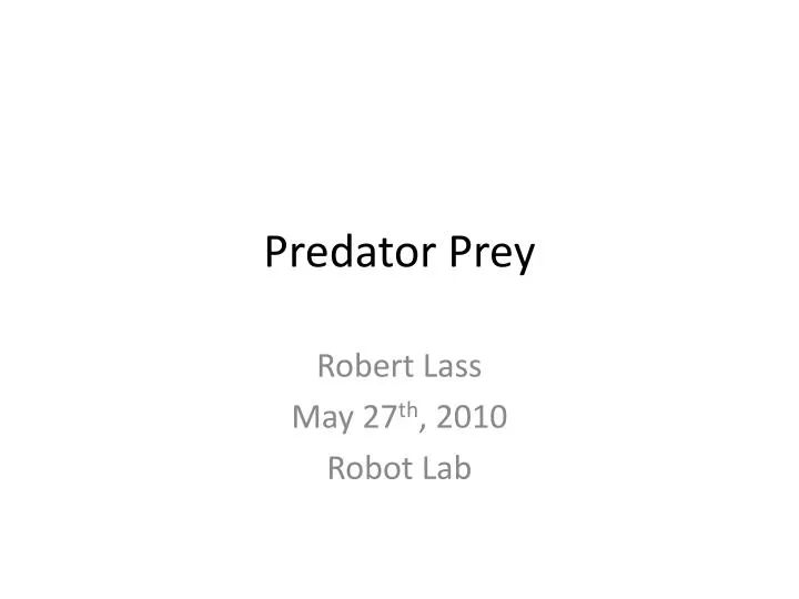 predator prey